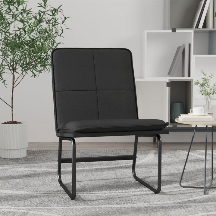 vidaXL Loungesessel Schwarz 54x75x76 cm Kunstleder