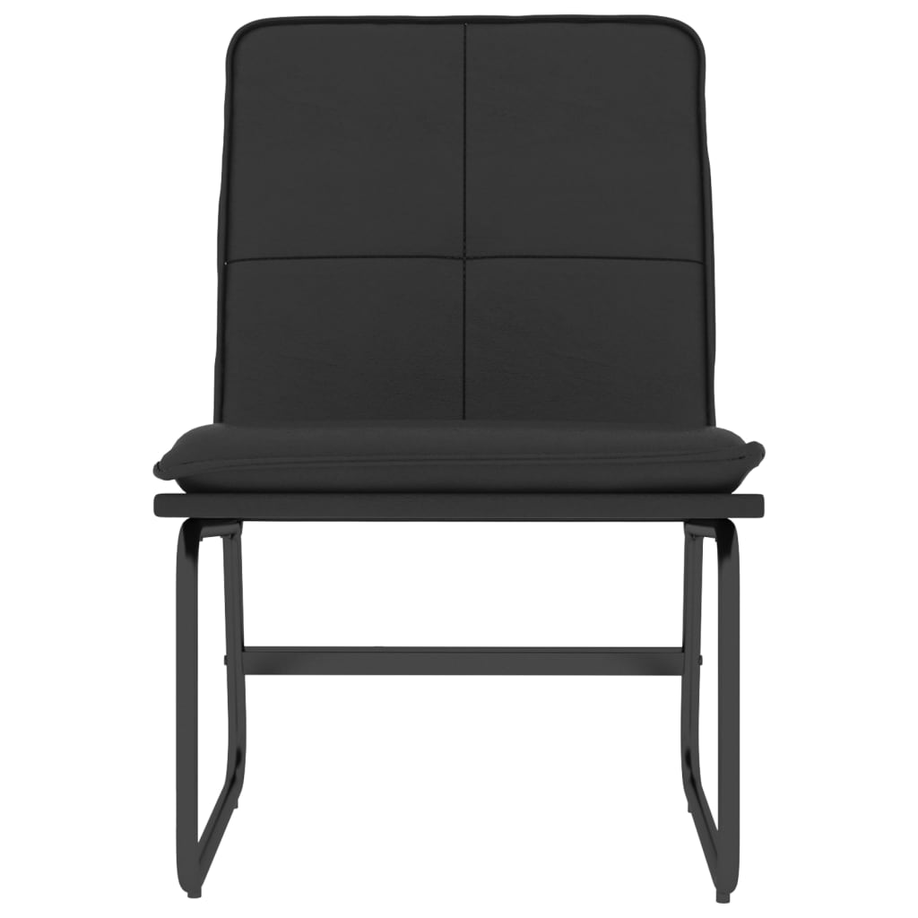 vidaXL Loungesessel Schwarz 54x75x76 cm Kunstleder