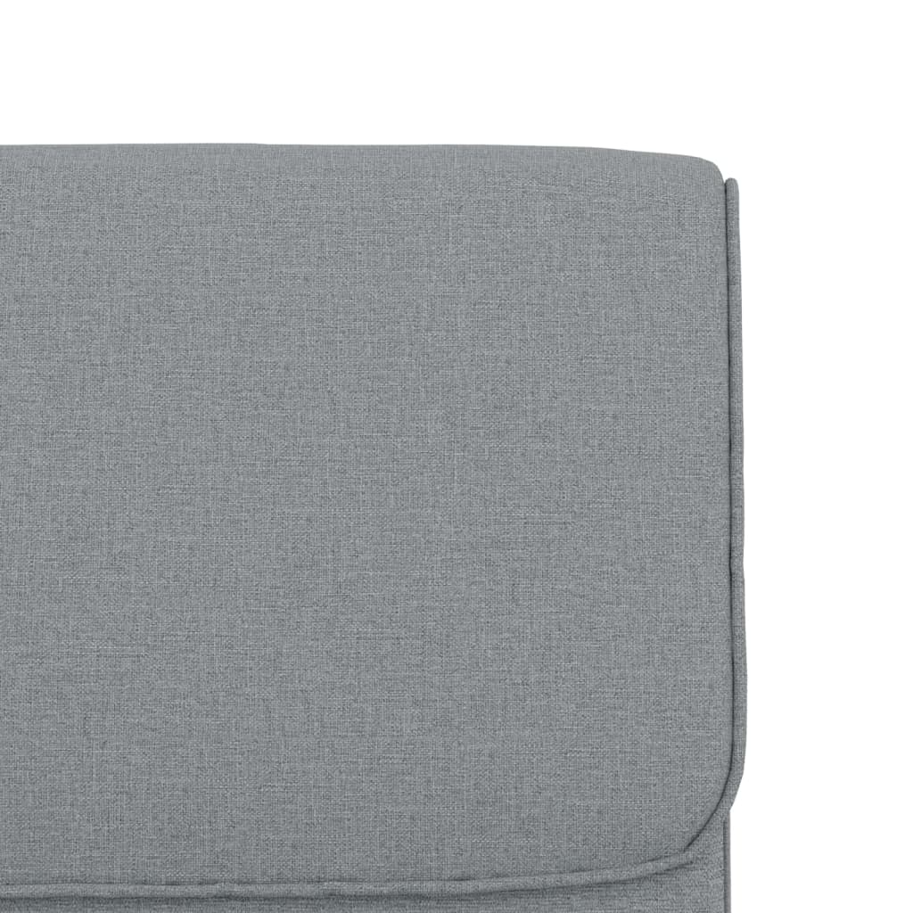 vidaXL Loungesessel Hellgrau 55x64x80 cm Stoff