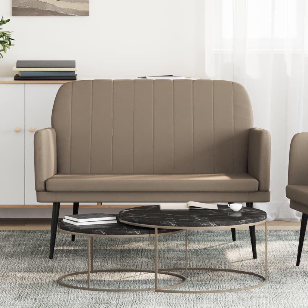 vidaXL Sitzbank Schwarz 107x80x81 cm Kunstleder