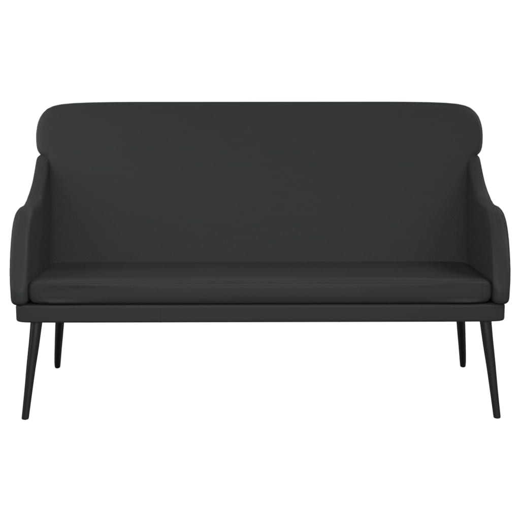 vidaXL Sitzbank Schwarz 110x76x80 cm Kunstleder