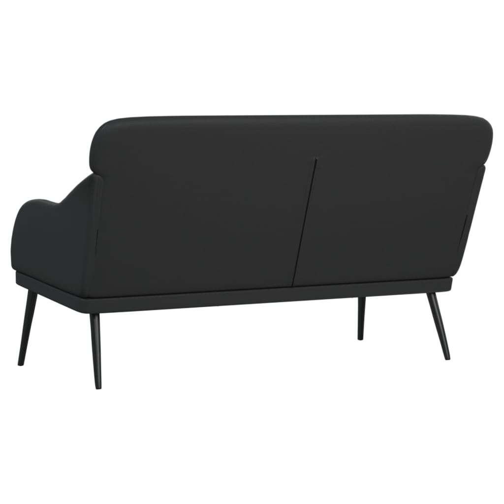 vidaXL Sitzbank Schwarz 110x76x80 cm Kunstleder