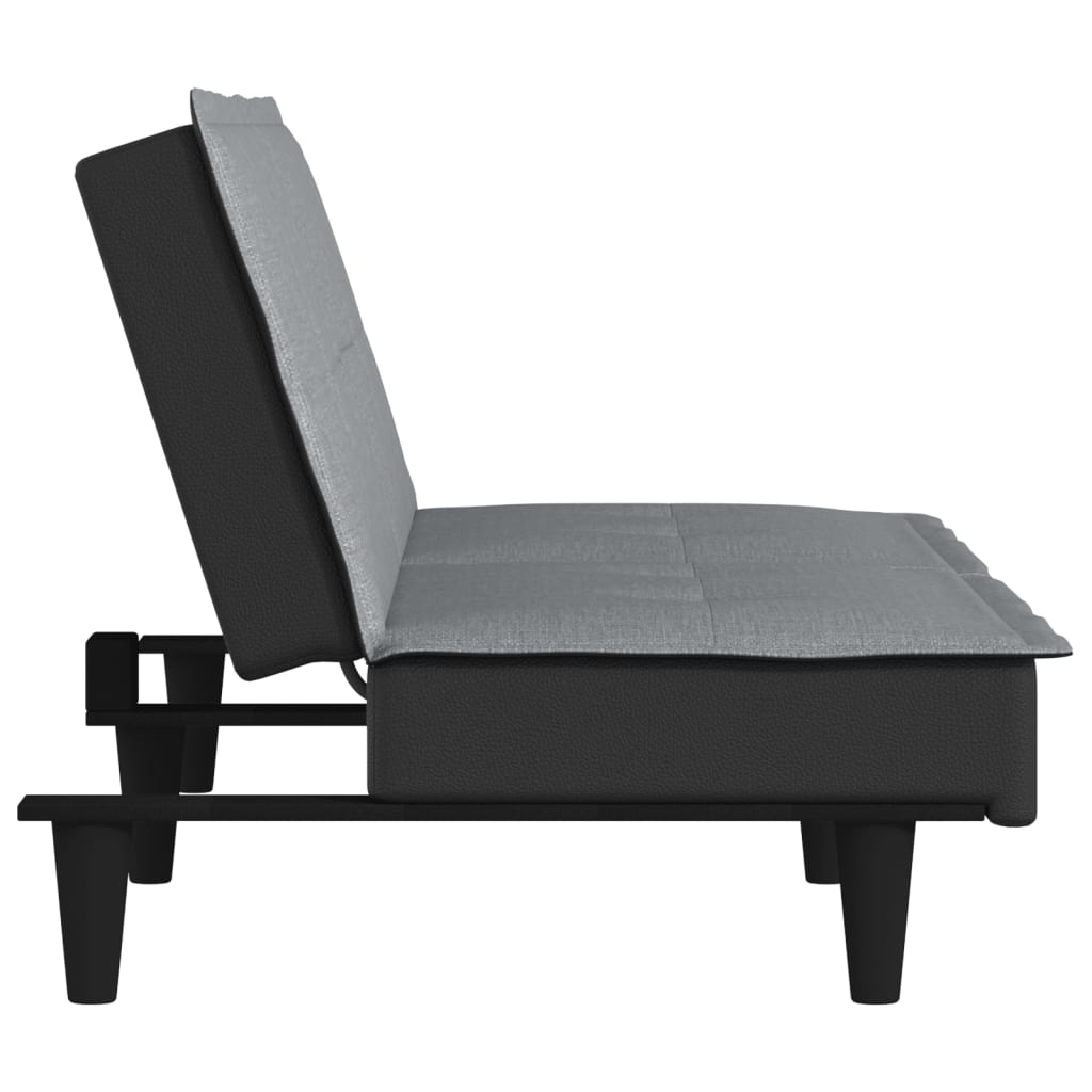vidaXL Schlafsofa Hellgrau Stoff