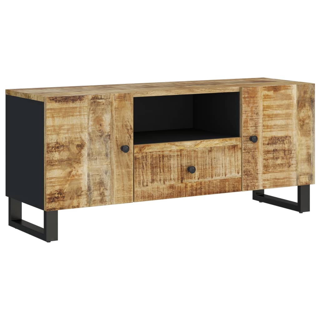 vidaXL TV-Schrank 105x33,5x46 cm Massivholz Mango & Holzwerkstoff
