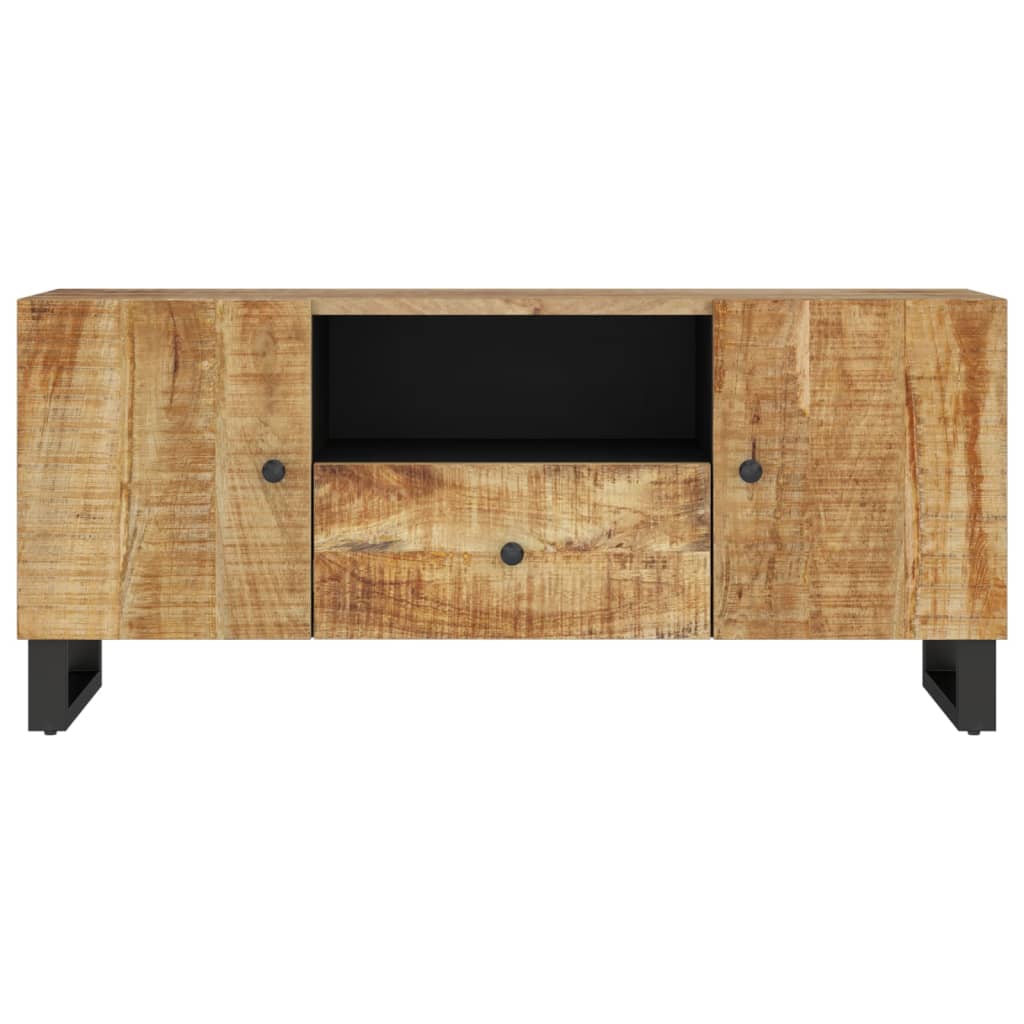 vidaXL TV-Schrank 105x33,5x46 cm Massivholz Mango & Holzwerkstoff