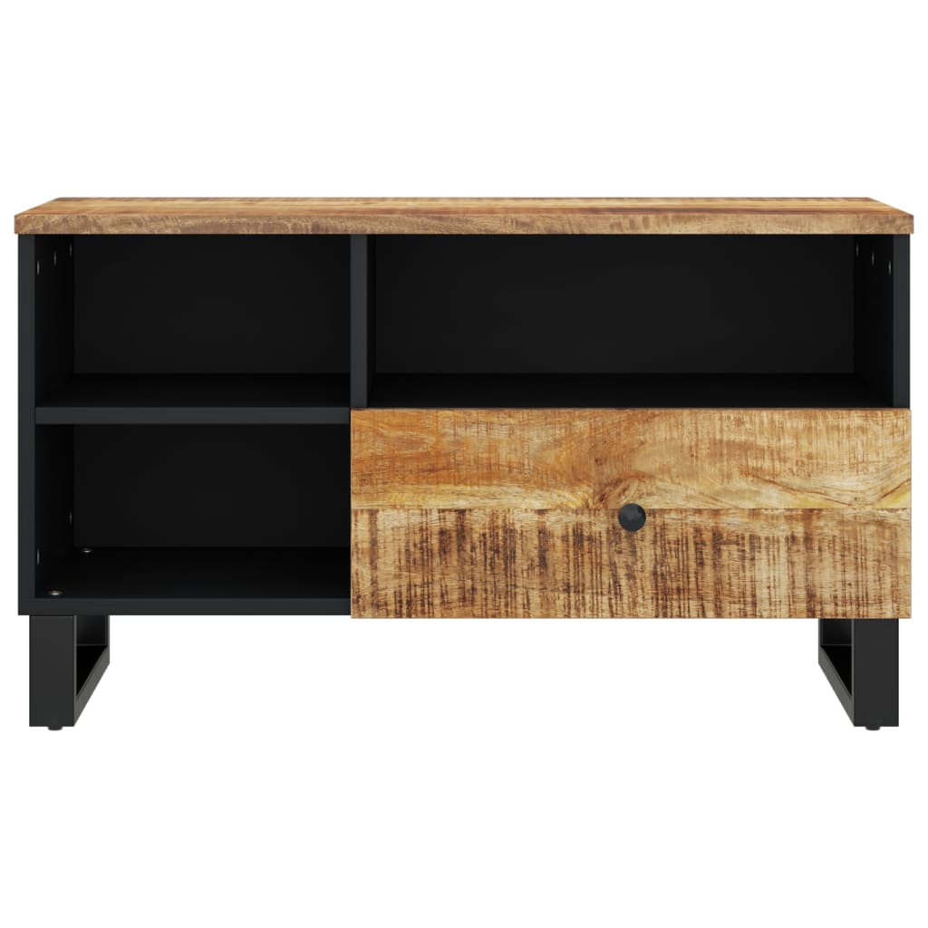 vidaXL TV-Schrank 80x33x46 cm Massivholz Mango & Holzwerkstoff