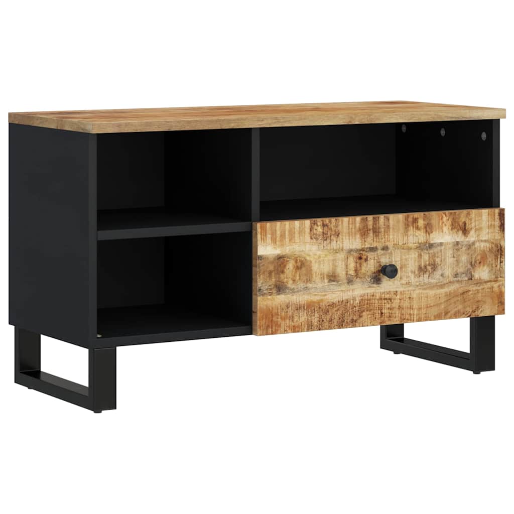 vidaXL TV-Schrank 80x33x46 cm Massivholz Mango & Holzwerkstoff