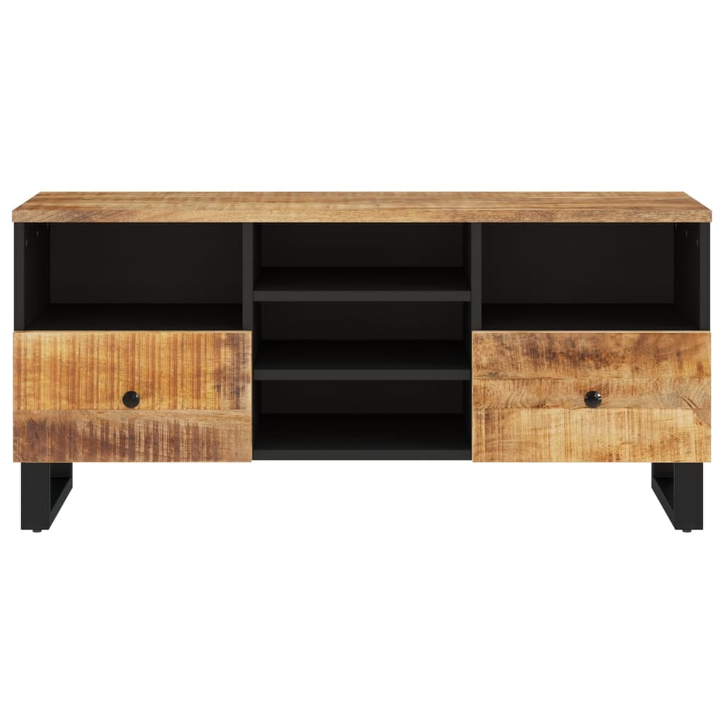 vidaXL TV-Schrank 100x33x46 cm Massivholz Mango & Holzwerkstoff