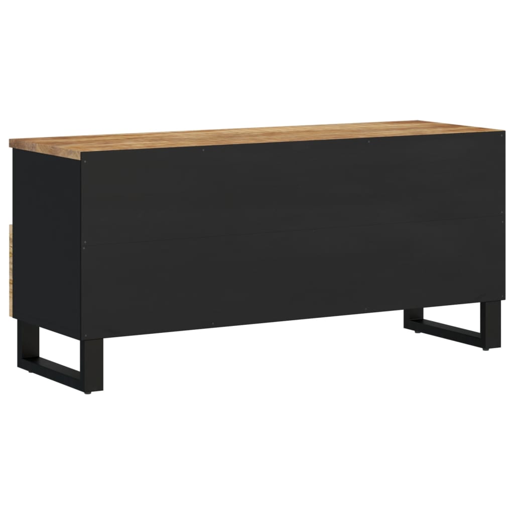 vidaXL TV-Schrank 100x33x46 cm Massivholz Mango & Holzwerkstoff