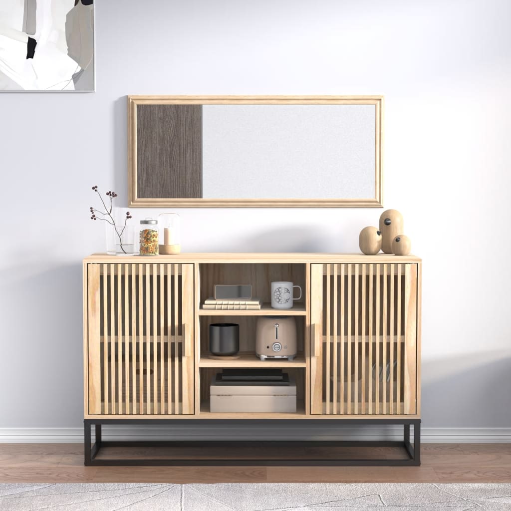 vidaXL Sideboard Weiß 105x30x65 cm Holzwerkstoff