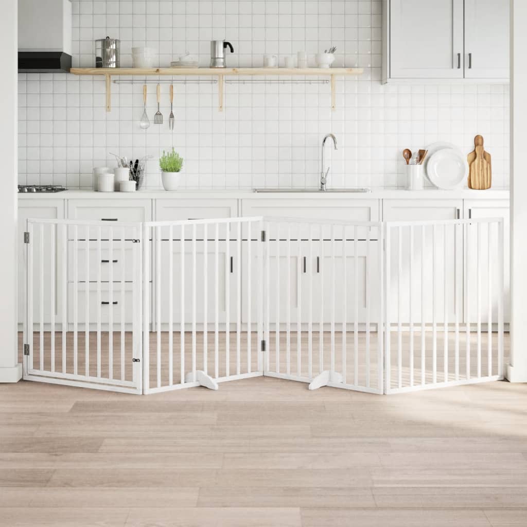 vidaXL Hundegitter Faltbar 3 Paneele 150 cm Pappelholz