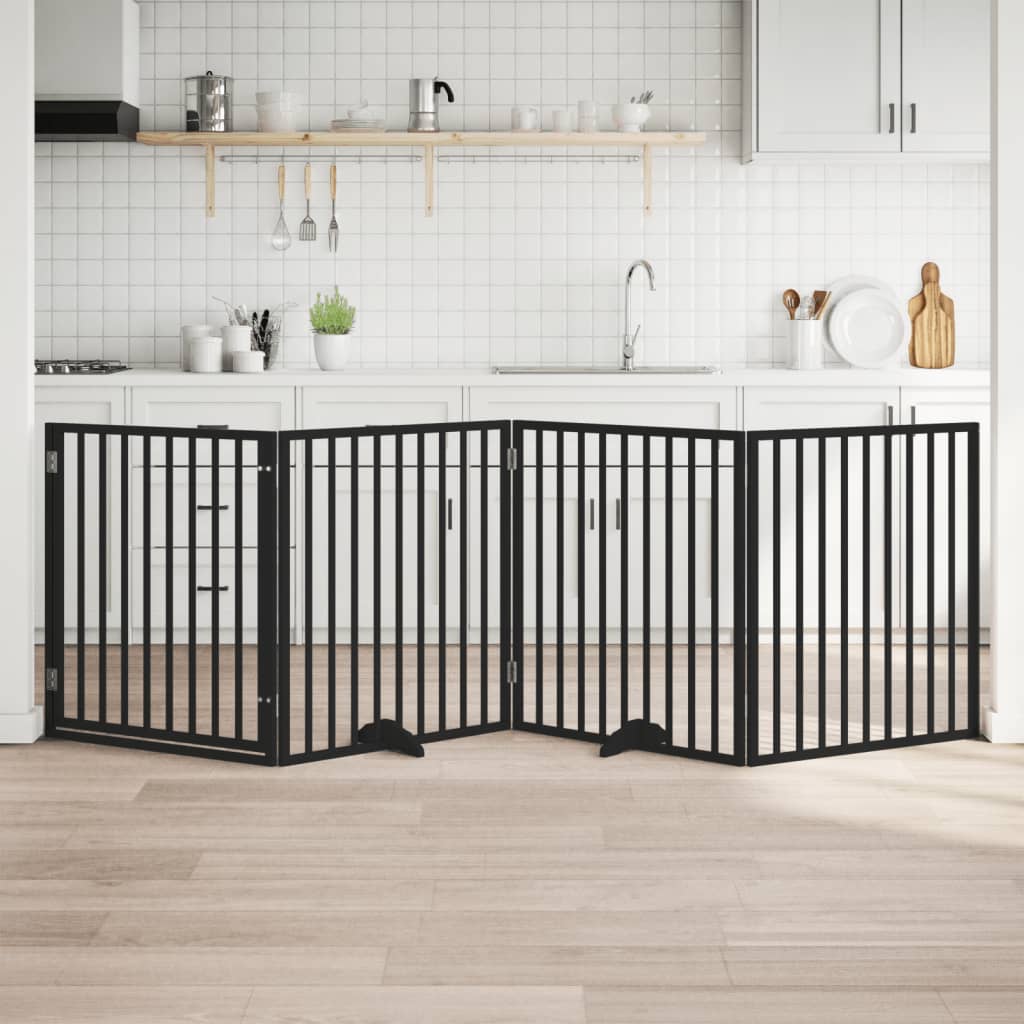 vidaXL Hundegitter Faltbar 3 Paneele 150 cm Pappelholz