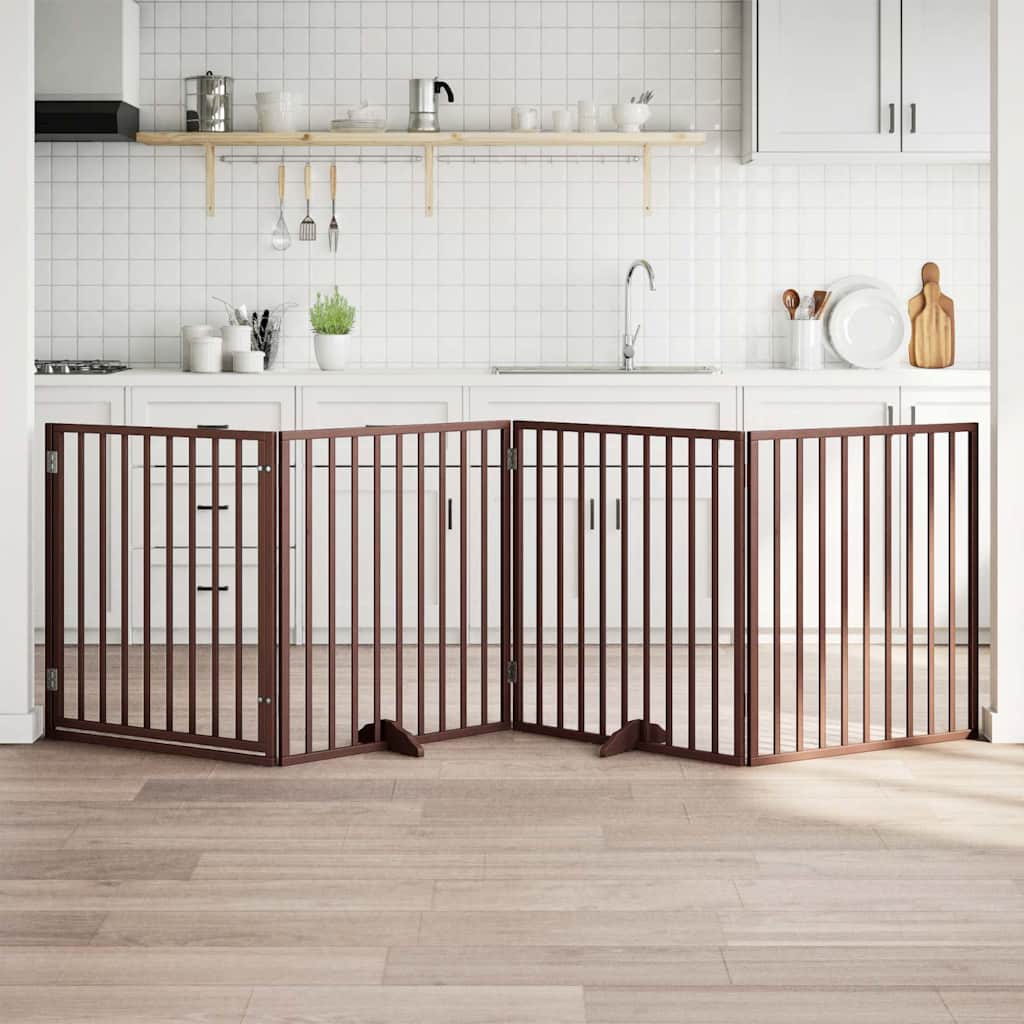 vidaXL Hundegitter Faltbar 3 Paneele 150 cm Pappelholz