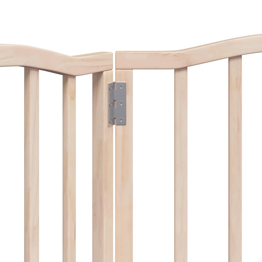 vidaXL 3-tlg. Hundetor Faltbar 150 cm Pappelholz