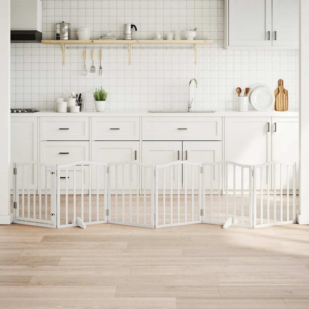 vidaXL 3-tlg. Hundetor Faltbar 150 cm Pappelholz