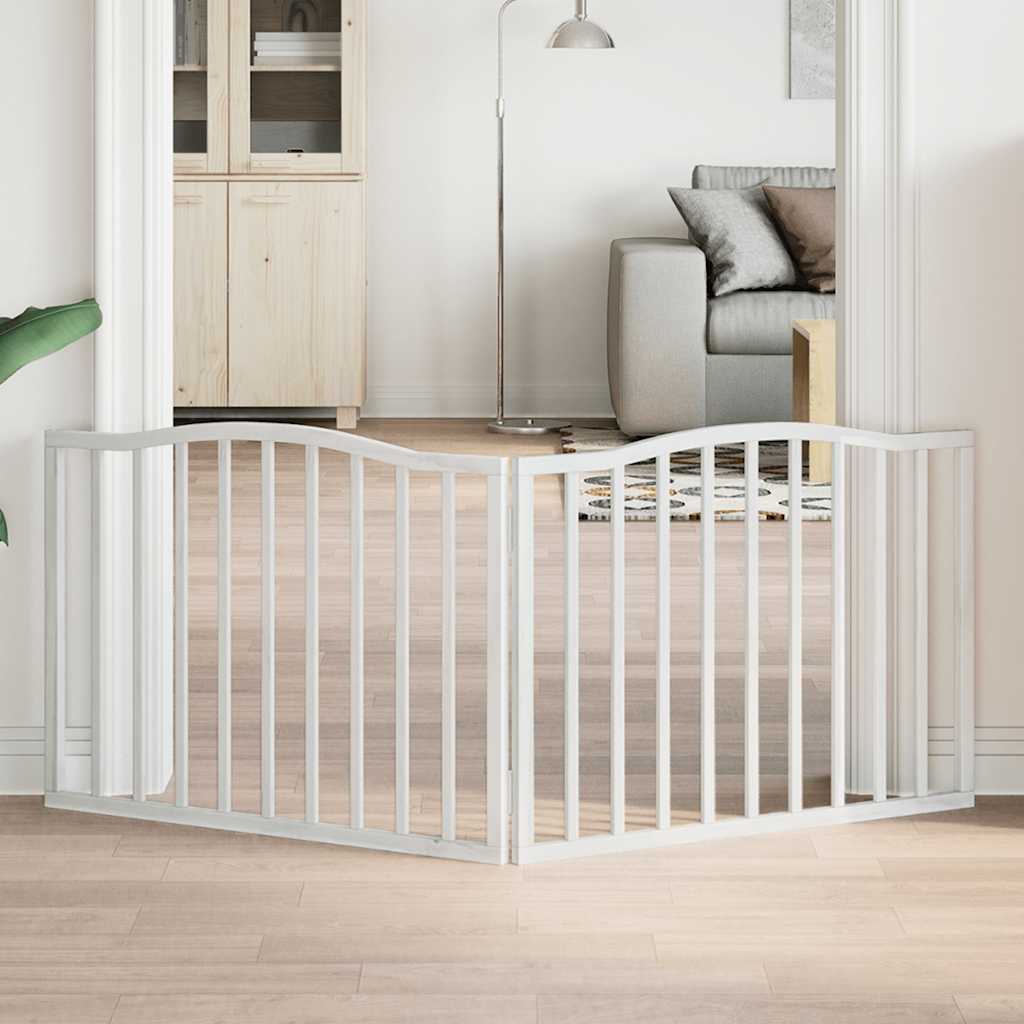 vidaXL 3-tlg. Hundetor Faltbar 150 cm Pappelholz