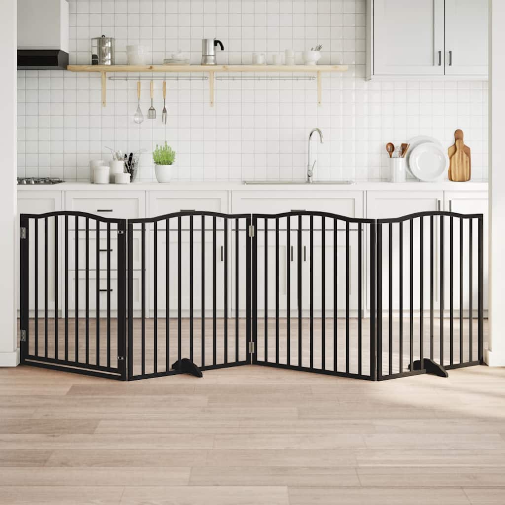 vidaXL 3-tlg. Hundetor Faltbar 150 cm Pappelholz