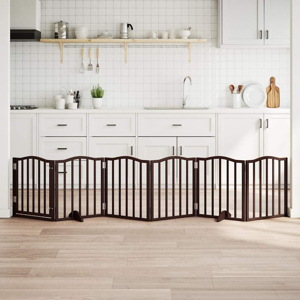 vidaXL 3-tlg. Hundetor Faltbar 150 cm Pappelholz