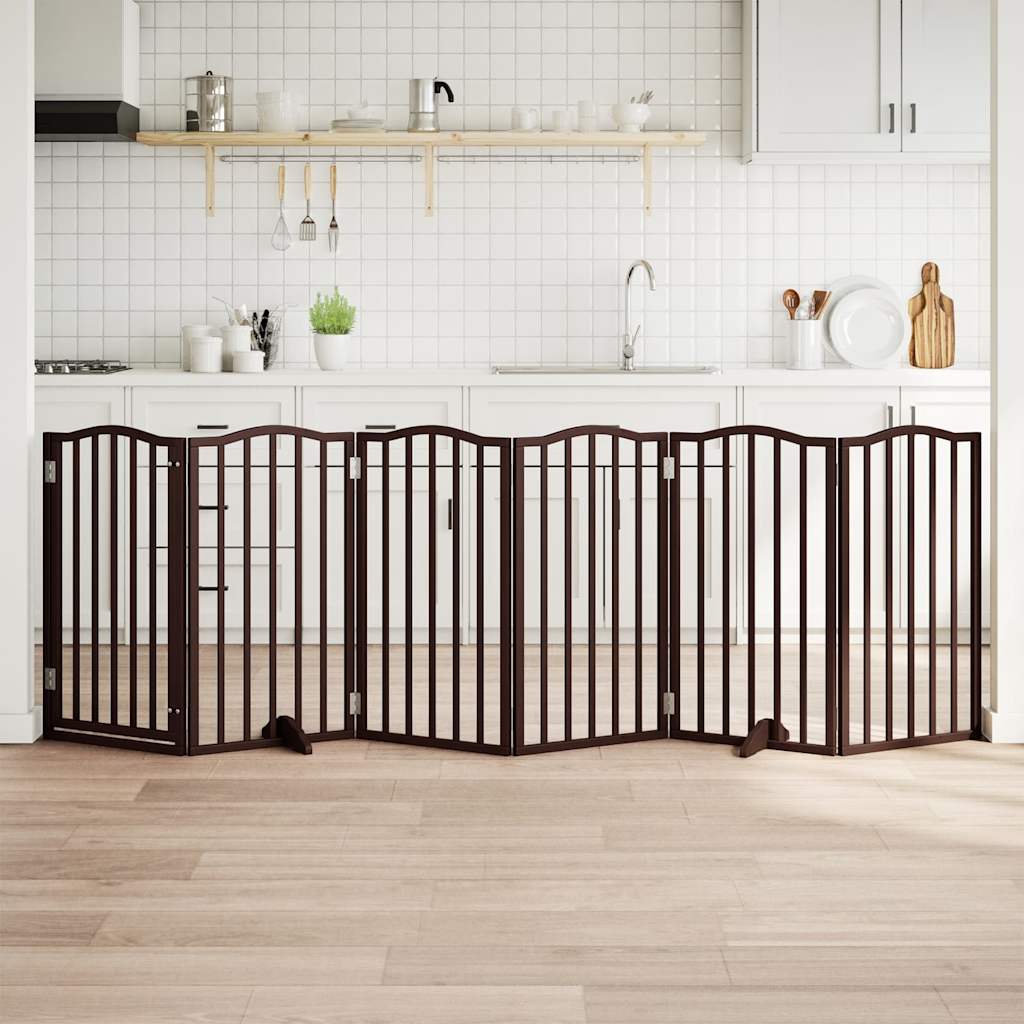 vidaXL 3-tlg. Hundetor Faltbar 150 cm Pappelholz