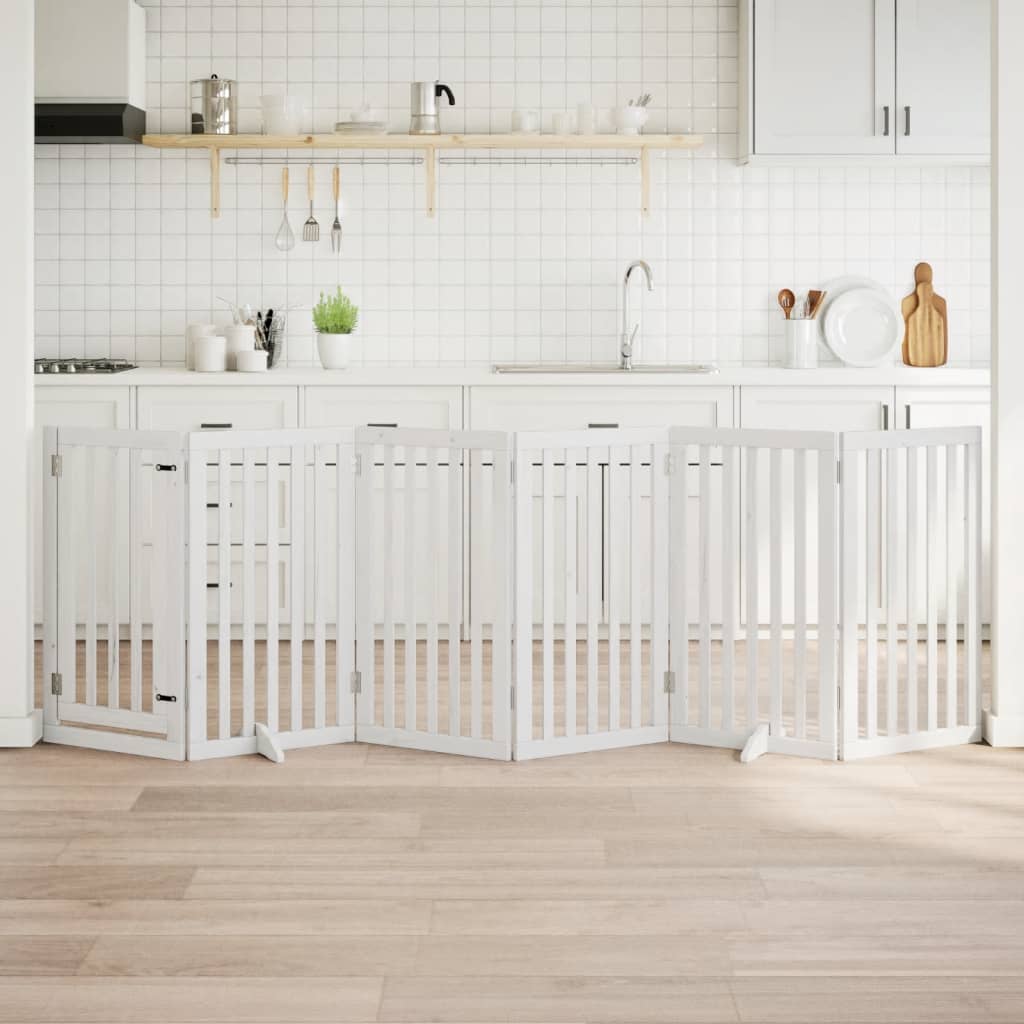 vidaXL Hundegitter Faltbar 3 Paneele 150 cm Pappelholz