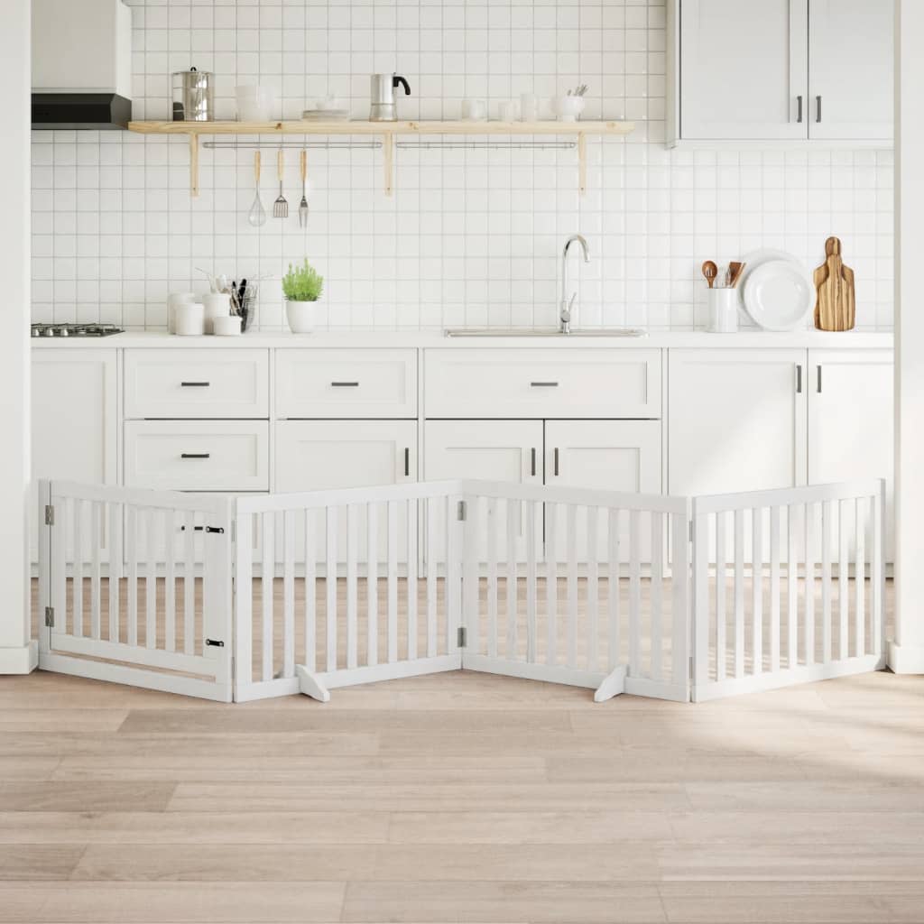 vidaXL Hundegitter Faltbar 3 Paneele 150 cm Pappelholz