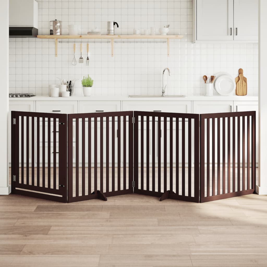 vidaXL Hundegitter Faltbar 3 Paneele 150 cm Pappelholz