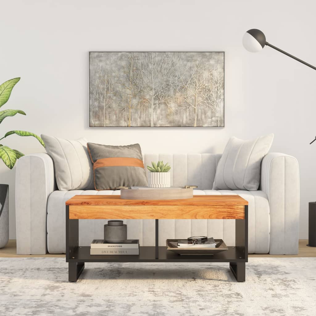 vidaXL Couchtisch 60x50x35 cm Massivholz Mango