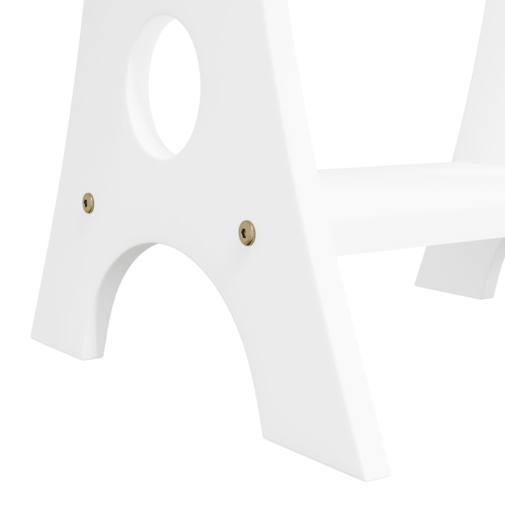 vidaXL Schmuckschrank mit Spiegel & LED-Beleuchtung Freistehend Weiß