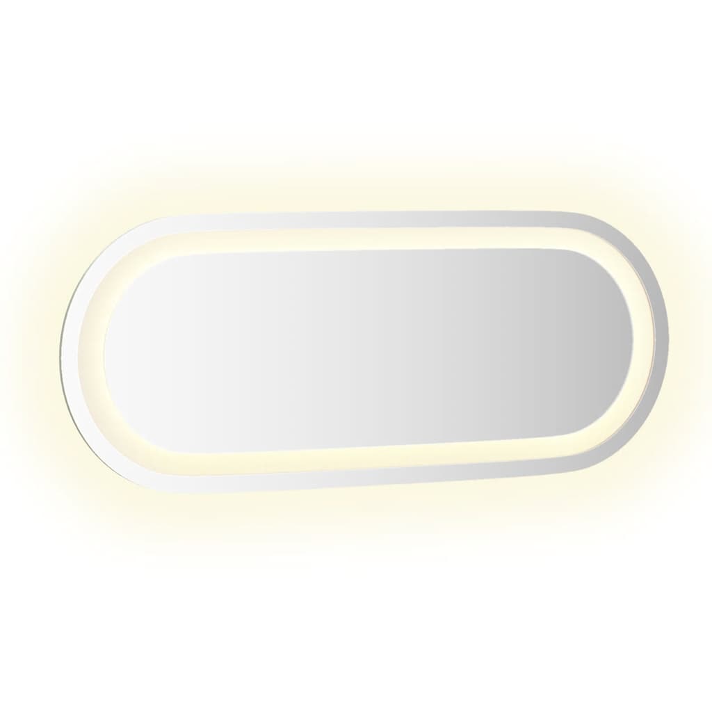 vidaXL LED-Badspiegel 50x20 cm Oval