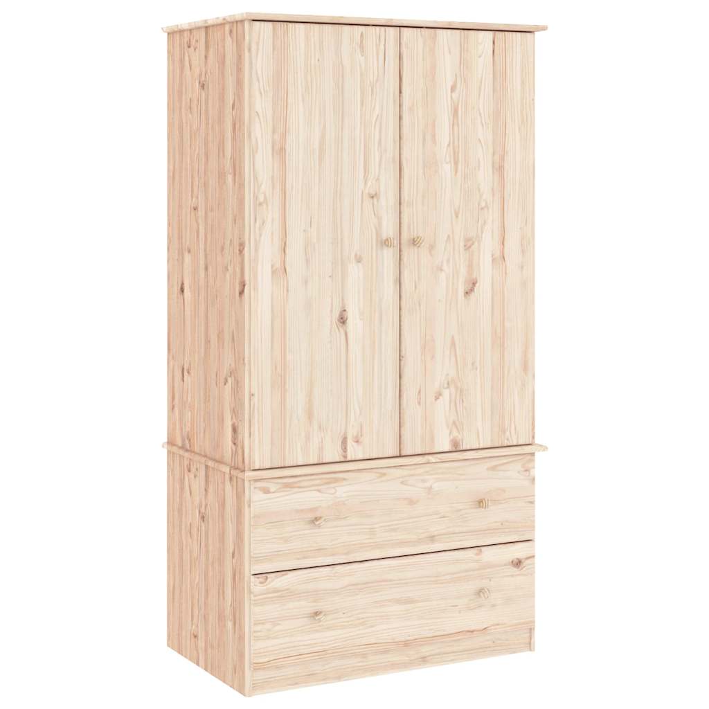 vidaXL Kleiderschrank ALTA 90x55x170 cm Massivholz Kiefer