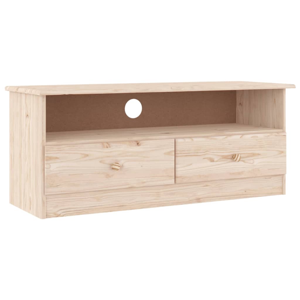 vidaXL TV-Schrank mit Schubladen ALTA 100x35x41 cm Massivholz Kiefer