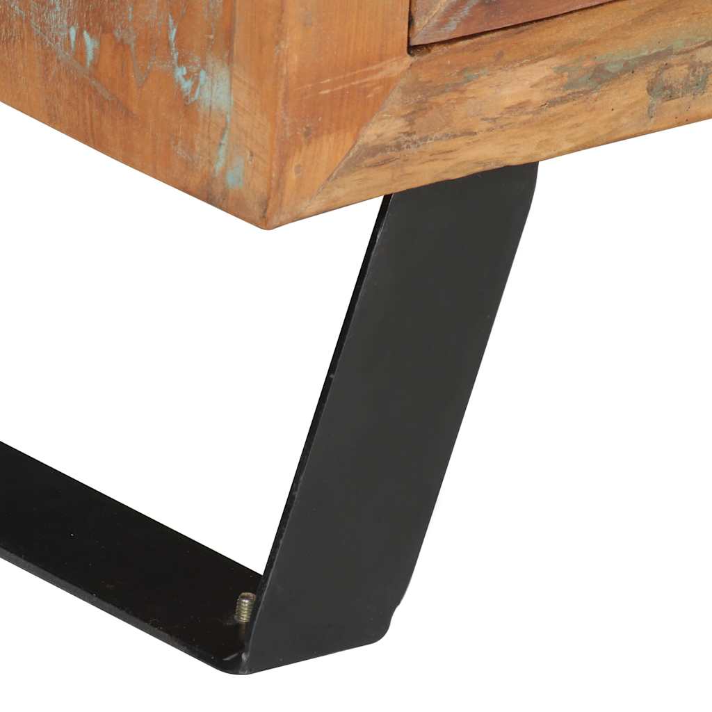 vidaXL TV-Schrank 112x30x45 cm Altholz Massiv