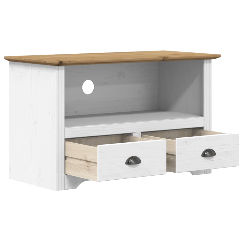 vidaXL TV-Schrank mit 2 Schubladen BODO 91,5x44,5x56 cm Kiefernholz