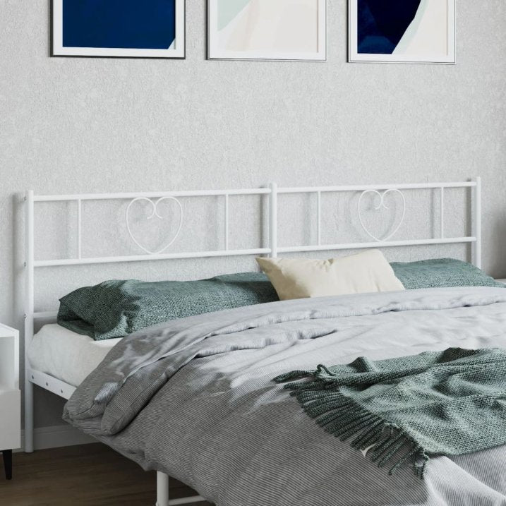 vidaXL Kopfteil Metall Schwarz 75 cm