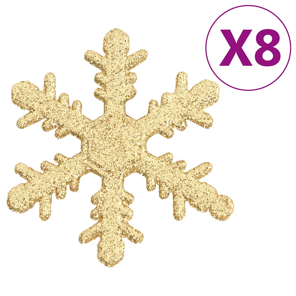 vidaXL 111-tlg. Weihnachtskugel-Set Golden Polystyrol