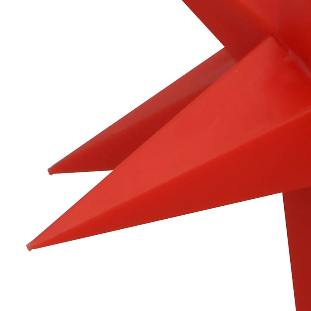 vidaXL LED-Weihnachtssterne 10 Stk. Rot 10 cm