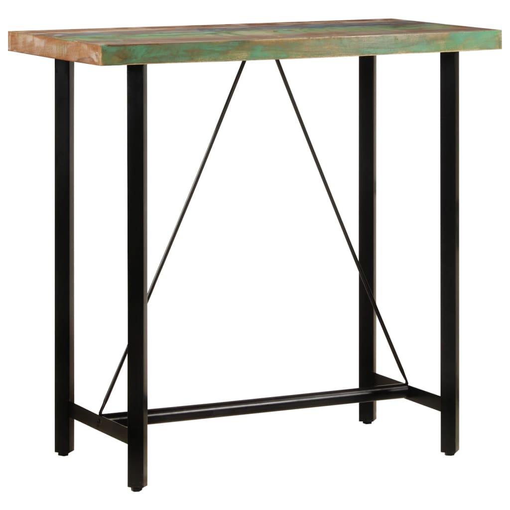 Bartisch Altholz Massiv 60x60x107 cm