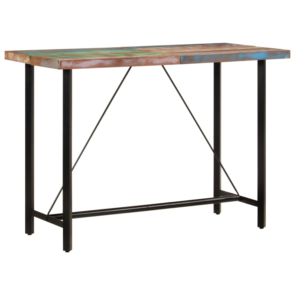 Bartisch Altholz Massiv 60x60x107 cm