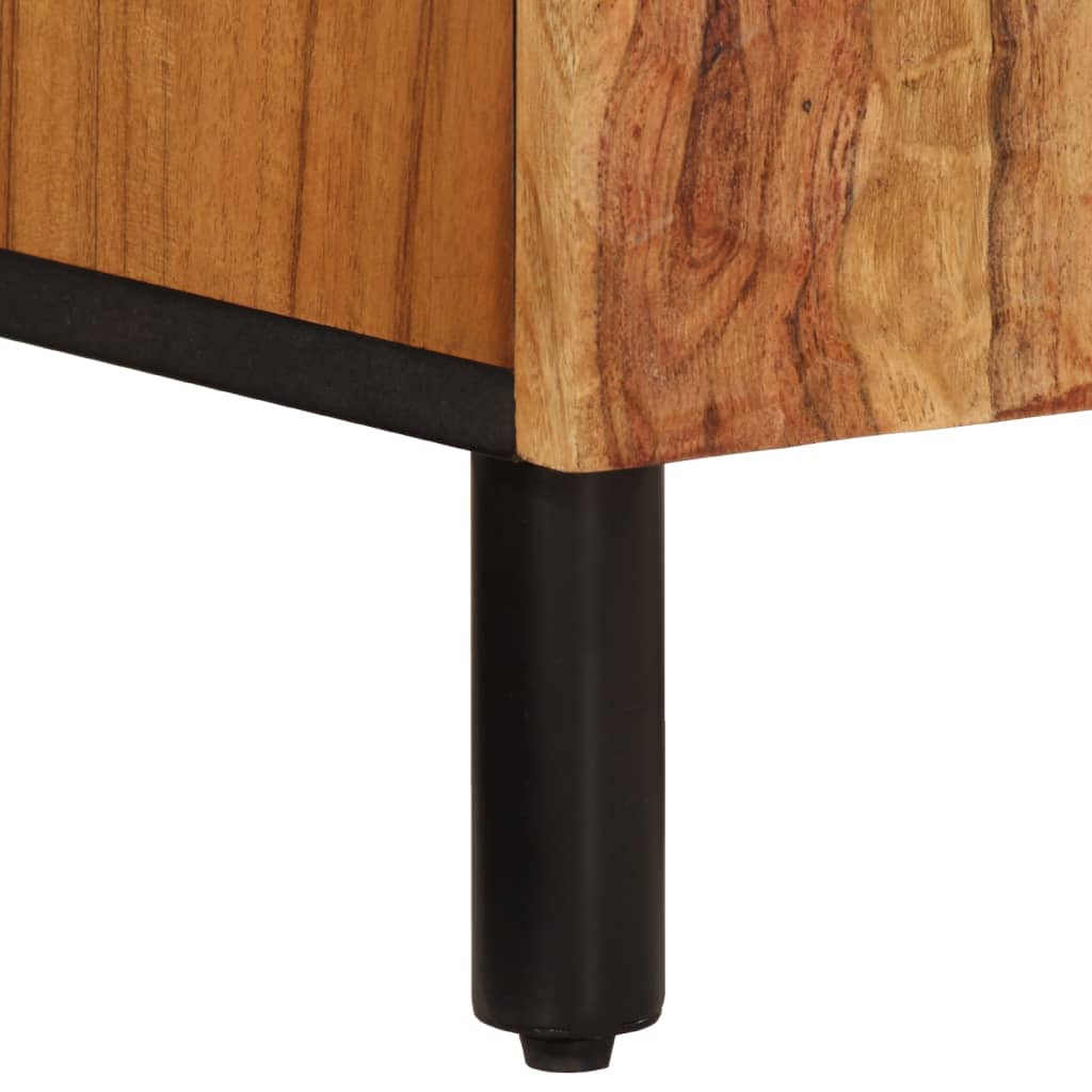 vidaXL Waschbeckenunterschrank 62x33x58 cm Massivholz Akazie