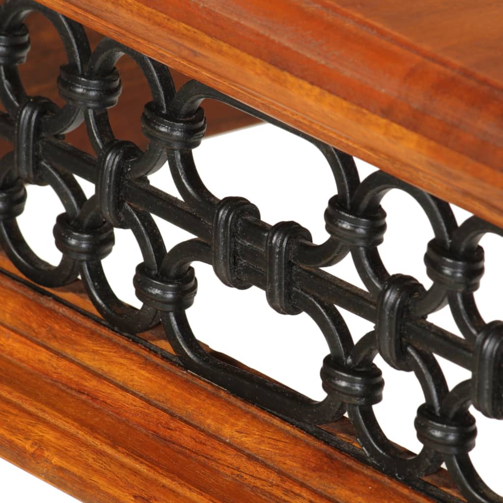 vidaXL Schreibtisch mit Schublade 110x50x76 cm Massivholz Akazie