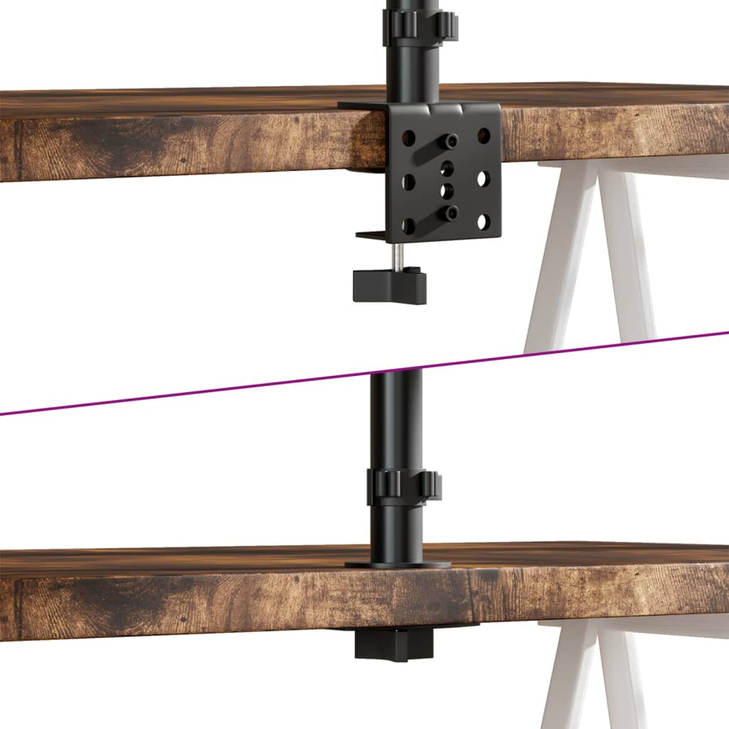 vidaXL Monitorhalterung Schwarz Stahl VESA 75/100 mm