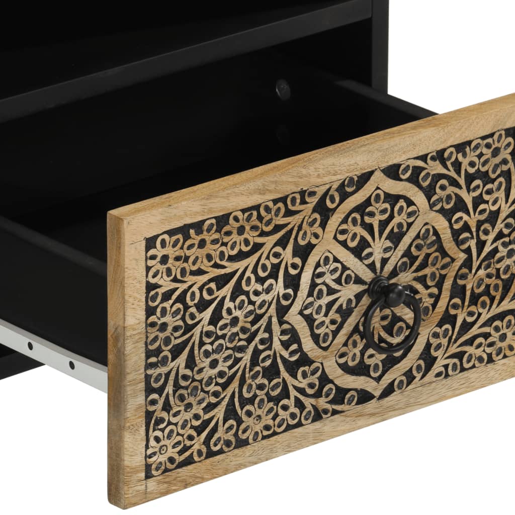 vidaXL Nachttisch 40x33x46 cm Massivholz Mango