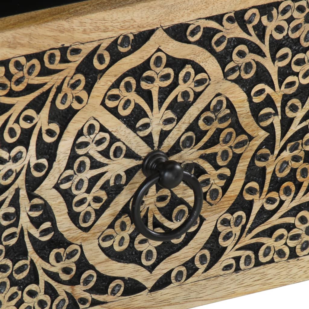 vidaXL Nachttisch 40x33x46 cm Massivholz Mango