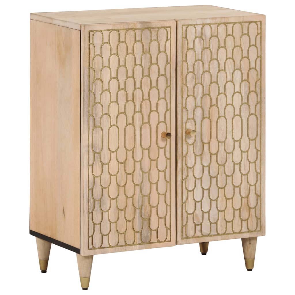 vidaXL Beistellschrank 60x33x75 cm Massivholz Mango