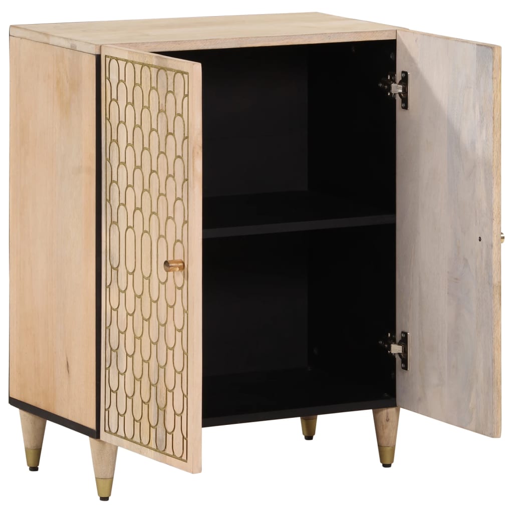 vidaXL Beistellschrank 60x33x75 cm Massivholz Mango