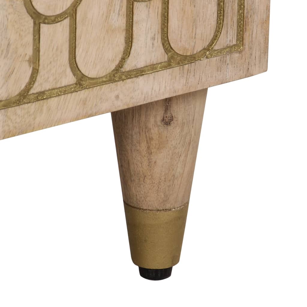 vidaXL Beistellschrank 60x33x75 cm Massivholz Mango