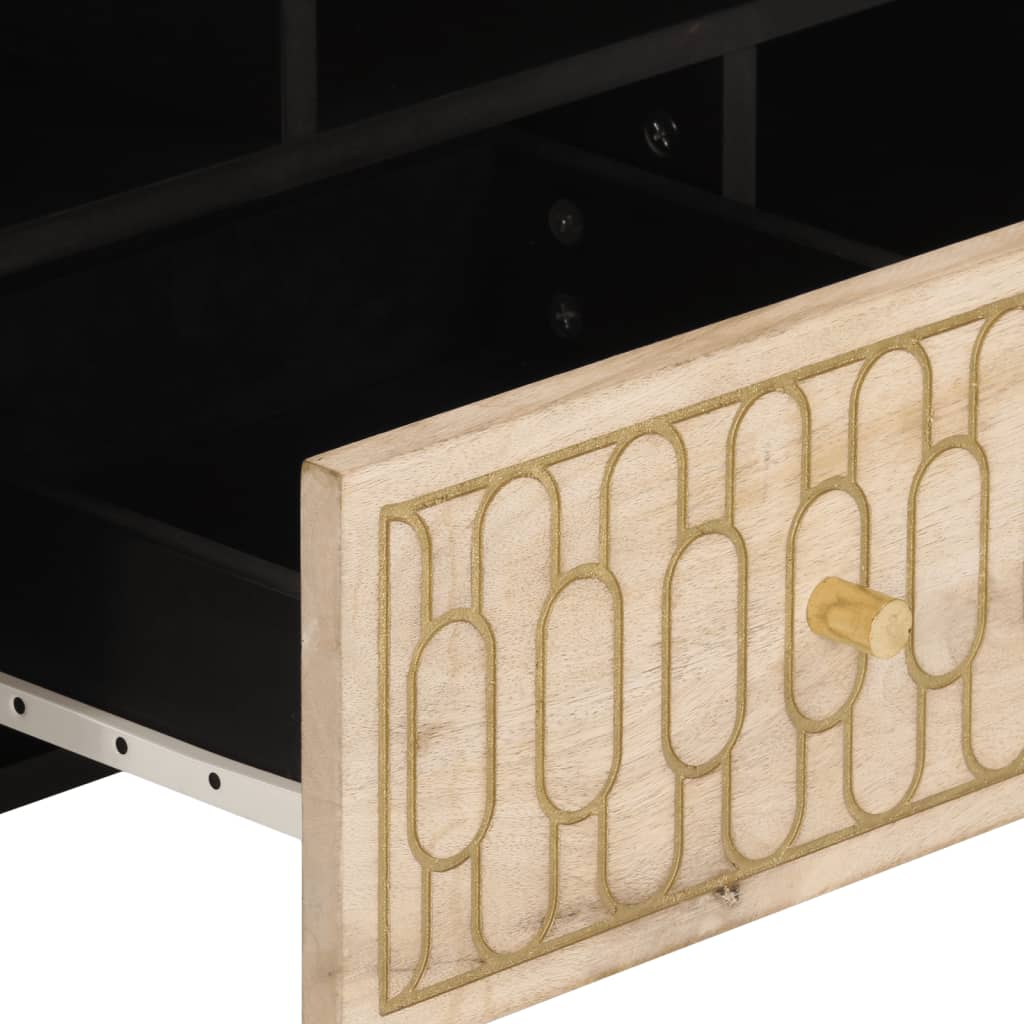 vidaXL TV-Schrank 100x33x46 cm Massivholz Mango