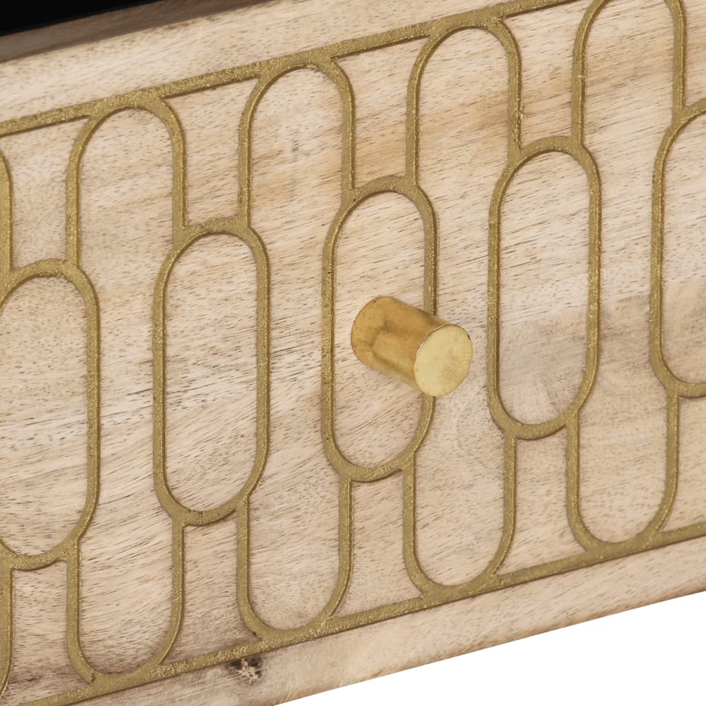 vidaXL TV-Schrank 100x33x46 cm Massivholz Mango