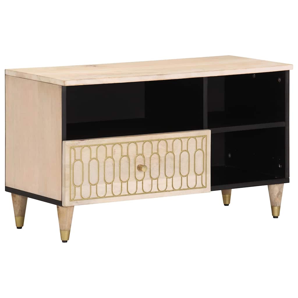 vidaXL TV-Schrank 80x33x46 cm Massivholz Mango