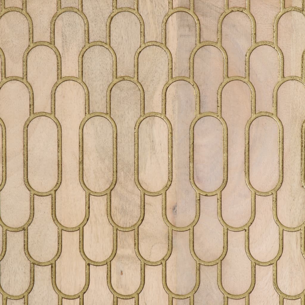 vidaXL Badschrank 38x33x160 cm Massivholz Mango